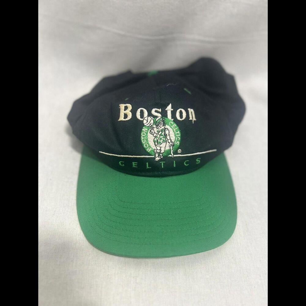 Vintage 80s 90s Boston Celtics Single Bar Snapback Hat